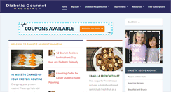 Desktop Screenshot of diabeticgourmet.com